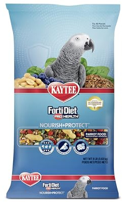 Kaytee Forti-Diet Pro Health Pet Parrot Bird Food, 8 Pound