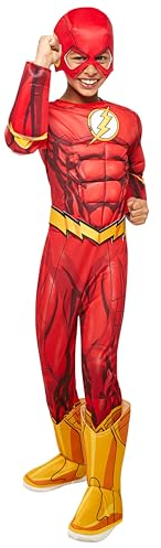 Rubie's Official DC Superhero The Flash Deluxe Kinderkostüm, Kindergröße Medium, Alter 5-7 Jahre. Halloween