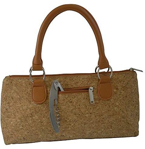 Primeware Cork Sassy Wine Clutch, Brown