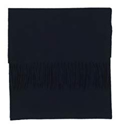 CASH-MERE.CH 100% Kaschmir Paschmina Schal Uni mit Fransen für Damen und Herren (30cm x 164cm + 8cm x 2 Fransen)