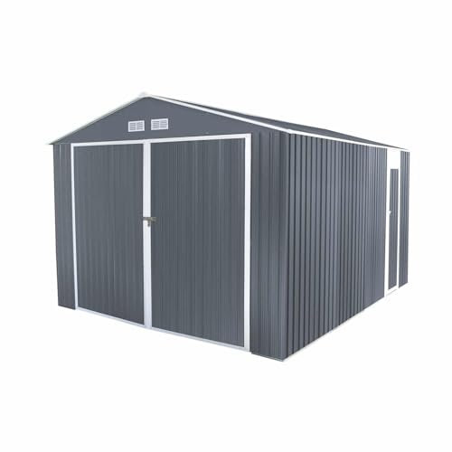 Gardiun Garaje Metálico Durham 15, 36 m² Exterior 480x320x235 cm Gris