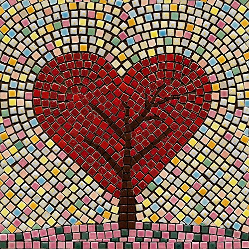 ALEA Mosaic Mosaik bastelset, DIY 20x20cm, liebe