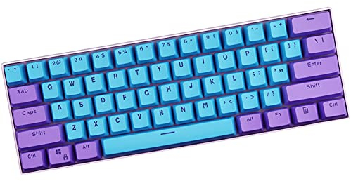 Sunzit 61 Keycaps Backlight Two-Color PBT OEM Profile for Cherry MX Switches RK61/ALT61/Annie/Mechanical Gaming Keyboard (Only Sell Keycaps)