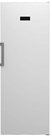 Beko RFNE448E45W Gefrierschrank, 404 l Nettovolumen, No Frost, Schnellgefrierfunktion, Multifunktionsdisplay, 6 Gefrierschubladen + 2 Fächer, 38 dB (A), in unbeheizten Räumen nutzbar, Weiß