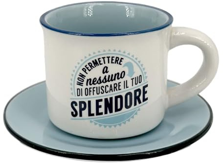 Clearco TAZZINA DA CAFFE' PERSONALIZZATA CON PIATTINO - SPLENDORE