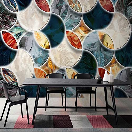 Frtmsticker Papier Peint Autocollant Murale 3D Couleur Motif Texture Papier Peint Photo 3D Enfants Chambre 3D Murale Pvc Autocollant Wall Art Garçon Fille Chambre Affiche Murale 250X150Cm