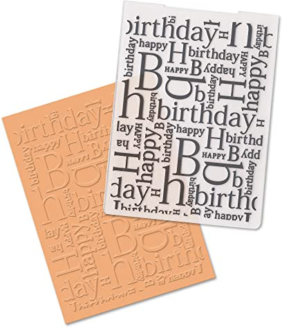 Happy Birthday Kunststoff-Prägeschablonen für Kartenherstellung Wörter Hintergrund Scrapbooking Kunststoffvorlage Fotoalbum Kartenpapier Handgemachte DIY Handwerk Dekoration Vorlage Formen
