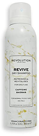 Revolution Beauty London Hair Care Champú en Seco, Spray Sin Aclarado, Vegano y Sin Crueldad, 200 ml