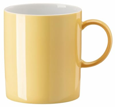 Mugg med handtag mjuk gul 0,3 l