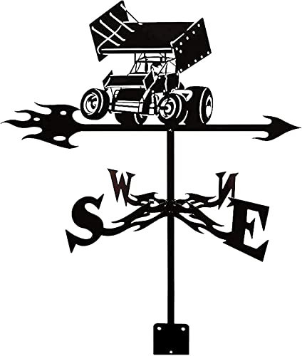 NOALED Metall-Wetterfahne, großer Auto-Silhouette-Wetterhahn, einfach zu installierende Vintage-Windfahne für die Dekoration im Freien, Scheune, Gartendach, Koppel