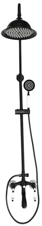 78-115cm Duschsystem, Retro-Duschsystem, Kopfbrause, Vielseitiges Duschset