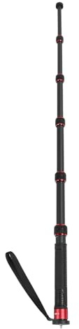 Bastone da Passeggio Monopiede per Fotocamera, Flessibile a 6 Sezioni Estensibile da 44 Cm a 174 Cm, di Blocco del Piede, Monopiede da Viaggio Compatto e Leggero, con