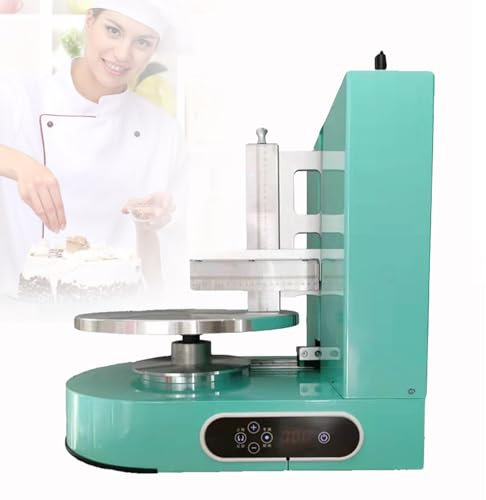 Macchina automatica per spalmare la crema per torte, macchina per riempire e stendere la crema per torte rotonda da 4-12 pollici, per spalmare la marmellata di crema per torte di compleanno,Green
