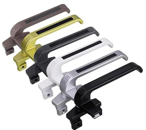 LPAGOLMIX Glazing Window Handleswith Window Handle, 1 Pcs Thickened Aluminum Window Handle Aluminum Sliding Window Handle, Inner And Outer Flush Door And(White)