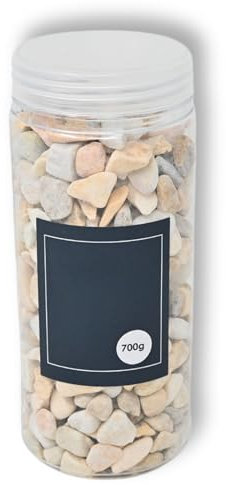 damaloo 700 g di pietre naturali decorative marrone – Pietre decorative da 20 mm – Pietre decorative per vasi, candele, mini stagno, giardino e decorazione da tavolo – ciottoli granulati decorativi da