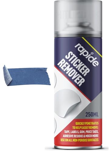 CAPRICAN Rapide Sticker Remover 250ml | High-Strength Citrus Adhesive Dissolver | Removes Labels Gum Tape Goo & Price Tags | Safe for Car Garage & Home | Residue-Free Non-Porous Surface Cleaner - 3168