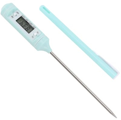 SIXRUN Babyflaschen-Thermometer, Elektronisches Milchthermometer mit Langer Sonde, Digitales Wasserthermometer, Schnelle Temperaturmessung, Tragbar, 18,8 x 2 cm, für Zuhause und Reisen