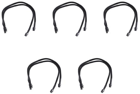 Vjsujehgy 5X Adattatore di Alimentazione Scheda Video PCI Express Doppio Mini da 6 Pin un 8 Pin per Pro Tower/Power G5 15 Pollici