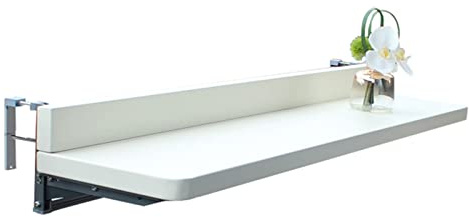 Hängbord, balkonghängbord, väggmonterat fällbord i metall och aluminiumlegering, modern bardisk för hushållskök, vägghängande bord, sidobord för fritidsräcke