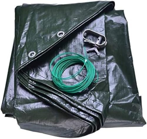 poolomio® Pool Winterabdeckung oval 760 x 460 cm | 2in1 Solarplane & Poolabdeckung | Robuste 200g/m² PE Poolplane Abdeckplane | UV-beständig, Algen- & Schmutzschutz | Echtmaß: 840 x 540 cm