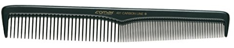 Comair 7000337 Haarschneidekamm 401 Carbon Profi Line, leichte Schrägung
