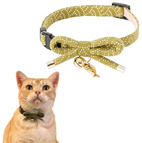 Cat1st ZEN Gold Fish Katzenhalsband mit Schleife/Fliege