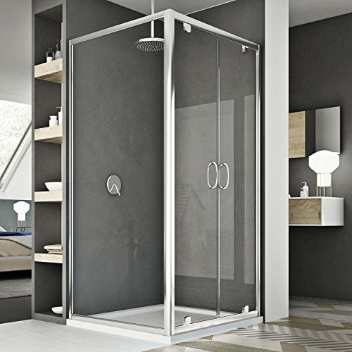 Box Doccia 70x100 AP. 100 CM H185 trasparente mod. Sintesi Duo 2 Ante