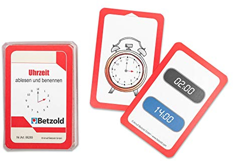 Betzold - Karten für den Magischen Zylinder, Uhrzeit - Lernkarten Lernspiel