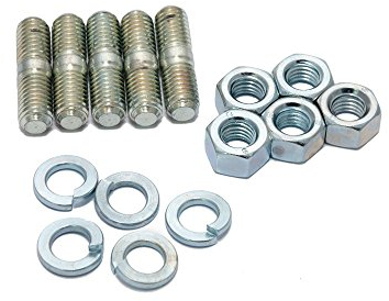 Stehbolzenset Bremstrommel / Stehbolzen inkl. Mutter und Federring für Vespa PX 125 - 150 - 200