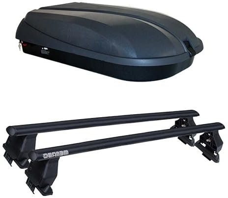 BARRE PORTATUTTO COMPATIBILE CON C-HR 5P NO RAILS DAL 2016 IN POI NERE PIU BOX 320LT