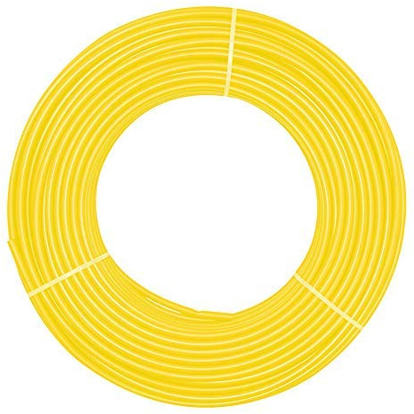 6mm x 4mm Jaune Pneumatique Tuyau PU Polyuréthane Compresseur D'air Tuyau Tuyau Tuyau Ligne De Transfert de Fluide 39.4ft 12 Mètre