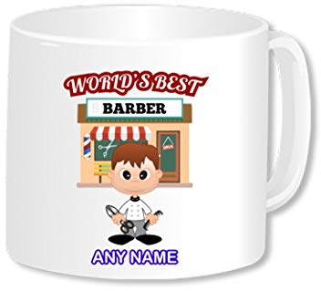 Personalised Gift World's Best Barber Mug 20oz Jumbo Tea Coffee Cup Men Stylist Hairdresser Hair Salon Staff Work Present For Him