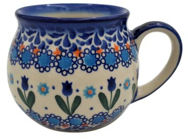 BLUESTAMP Klassische Handbemalte Bunzlauer Keramik Becher 200 ml, Dekor 523-006