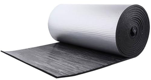Isolante Termico Adesivo Foglio di Alluminio Schiuma, Spessore di 5mm, Pannelli Isolanti per Umidità Rotolo di Schiuma Autoadesiva, Protegge Freddo Caldo, per Radiatori, Pavimenti, Tetti, Pareti ( Siz