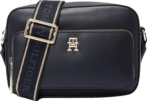 Tommy Hilfiger Damen Umhängetasche Joy Camera Bag Breiter Tragegurt, Blau (Space Blue), Einheitsgröße