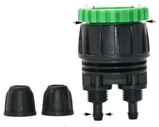 1/4 Zoll 4 mm Kunststoff-Schlauchanschluss 1/2 3/4 Zoll Innengewinde auf 4/7 mm Schlauchanschluss Tropfbewässerungssystem Adapter-Kontermutter x 4 mm_a