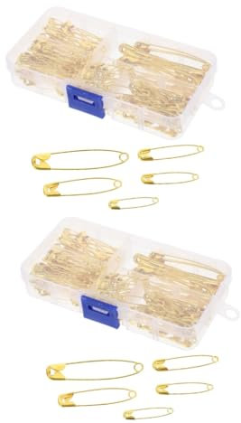 HOODANCOS 300 STK Sicherheitsnadel praktische Brosche Kleidung Fester Stift Kleidersafe Kleiderklammer Mini-Zubehör Schmuck Etiketten DIY Bastelstift Machen praktische Bastelnadel Legierung