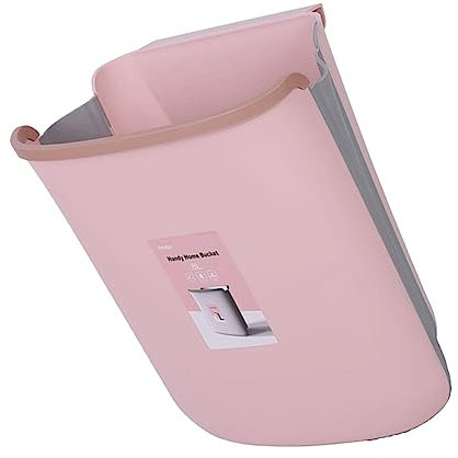 WATIIFUFU Poubelle Pliable Pour Voiture Corbeille De Rangement Suspendue Boîte Murale Conteneur De Déchets Pour Cuisine Rose