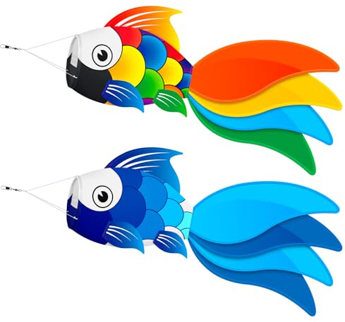 SGftre Lot de 2 manches à air robustes de 101,6 cm avec sac de direction du vent pour bateaux de pêche de plage, idéal pour Halloween et décoration de Noël, chaussettes à vent d'extérieur parfaites