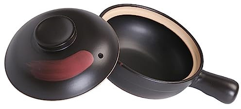 LALADEFIEE Pot Terre Cuite Pour Soupe Casserole Traditionnelle Pour à Pour Repas Familiaux Et Conserve La Chaleur Longtemps