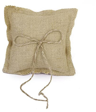 Warmhm Hochzeitsgeschenk Brautzeremonie Jutekissen 15x15cm Doppelherz Dekokissen Für Träger