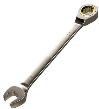 wangfq InbusschlüSsel Set 1 Stück goldene Ratschenschlüssel, Drehmoment-Universalspanner for metrische Hand-Autoreparaturwerkzeuge InnensechskantschlüSsel(12mm)
