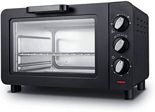 Four électrique,Four à convection Mini four et grill, mini four électrique noir avec minuterie, petit four électrique, cuisson domestique, petit four, four électrique de 15 litres, Happy Life