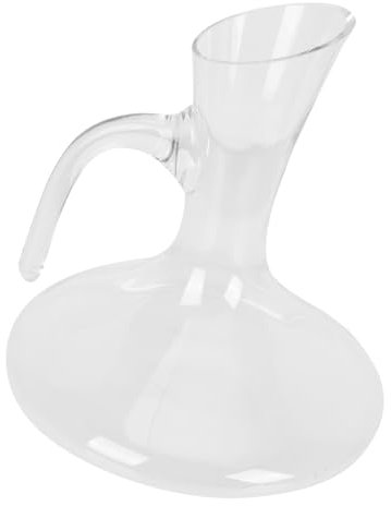 GRIRIW Decantador De Vino De Vidrio Asa y Boquilla Inclinada, Diseño Práctico y Estable, Capacidad Grande, Dispensador Rápido Para Uso Doméstico y Cata De Vinos, Licorera De Cristal Profesional