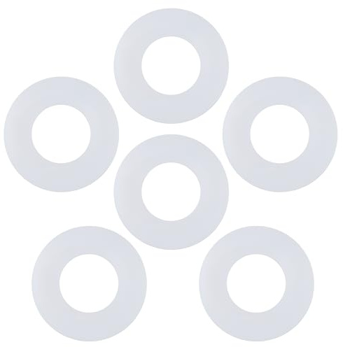 816.418.00.1 Toilet Flush Valve Seal Ring (6 Pack), Silicone Rubber Toilet Flush Valve Seal Washer Compatible with Geberit Flush Valves Sealing Washer Replacement Parts