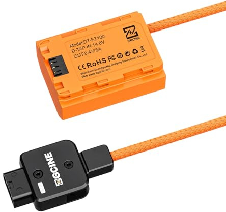 HangTon D-tryck till NP-FZ100 Dummy-batteri för Sony FX30, FX3, A7CR, A7C II, A7C, ZV-E10 II, A9 III, A6700, A7R V, A7S III, ZV-E1, A7R IV, A1, A7 IV, A7 IV, A7 III, A66000, A7, A7, A7, A7, A7, A7 R
