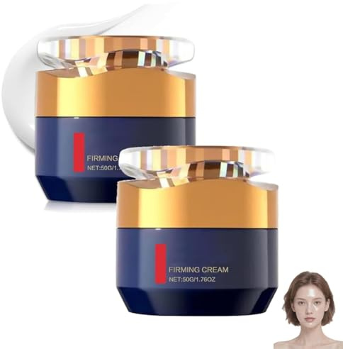 Crema Ringiovanente Quinquin, Crema Antirughe Qingling, Rassodante E Antirughe Ai Polipeptidi, Antietà Per Viso, Collo E Occhi, Per Uomo E Donna(2pcs)