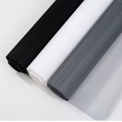 Tela Mosquitera Por Metros 2x3m Mosquiteras para Ventanas de Fibra de Vidrio mosquiteras para ventanas enrollables apto para varias puertas y ventanas Gris
