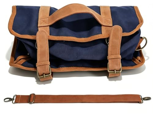 Bolsa portátil del Camarero, Bolsa de Viaje de cóctel, Gran Capacidad Canavs Camarero Kit Caso Conjunto Correa de Hombro Ajustable Caso portátil (sin (Azul)