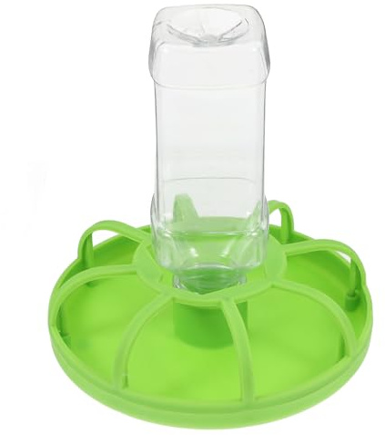 GALPADA Comedero de Plástico para Aves de Corral Grande, Dispensador de Comida para Codornices, Pollitos y Patos, Comedero Resistente con Alta Capacidad para Alimentación en Granjas y Uso
